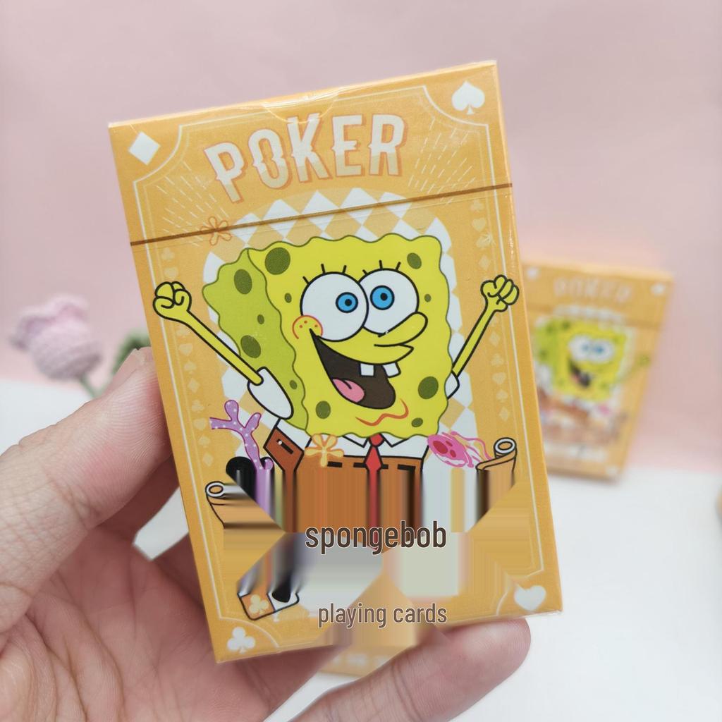 Anime SpongeBob Cute Holiday Playing Cards – Cartoon Entertainment & Stress Relief Game Cards