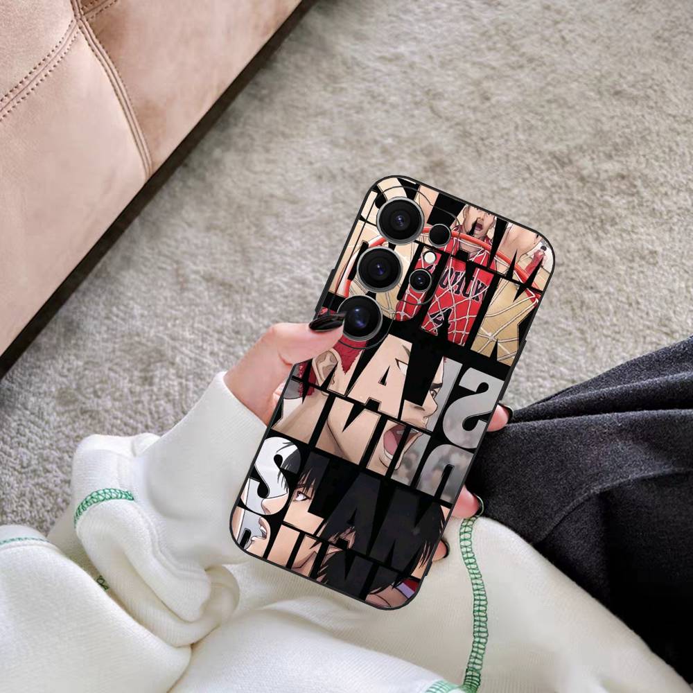 Japanese S-SLAM D-DUNK Phone Case For Samsung S 24 Fe 25 Ultra Plus 20 Lite 21 30 22 23 24 22 Ultra 5G Fundas