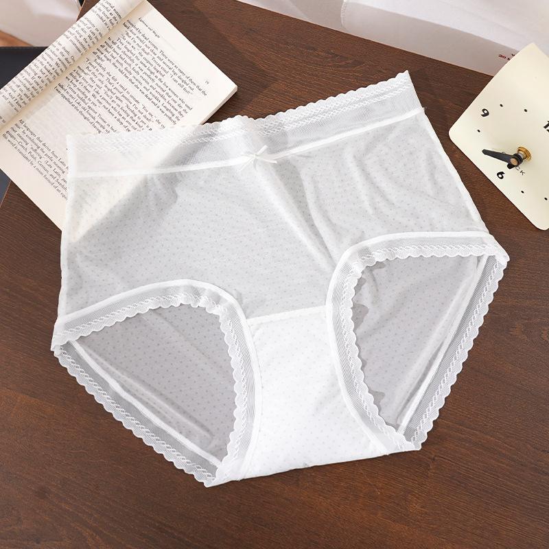 

Big Size Female Summer Ultra Thin Ice Silk Cotton Extension Crotch No Trace Quick Dry Briefs XL
