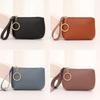 New Multifunctional Wallet Zipper Solid Color Clutch Bags PU Leather Coin Bag