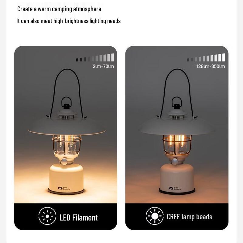 Mobi Garden Retro Rechargeable LED Camping Lantern