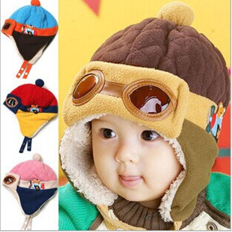 Fashionable Childrens Aviator Hat Earflap Design Winter Warmth Protection
