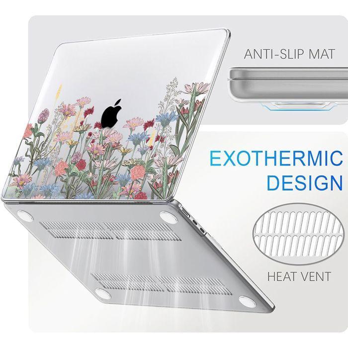 Protective Case - MacBook - Air 15 Inch - Rigid - Anti-slip - Garden Flower Pattern