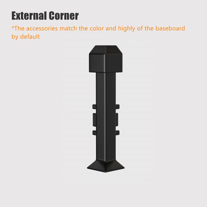 H60/80mm Thin LED Skirting Line Simple Aluminium Profile Floor Baseboard Strip Light Metal Wall Skirting Corner Linear Lamp