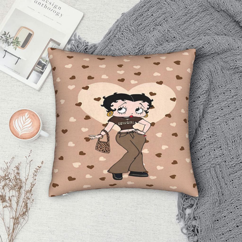 B-boopes b-bettyes Povlak na polštář Produktový potisk na povlak na polštář Povlaky na polštáře Domácí dekorace Čtvercový Více velikostí