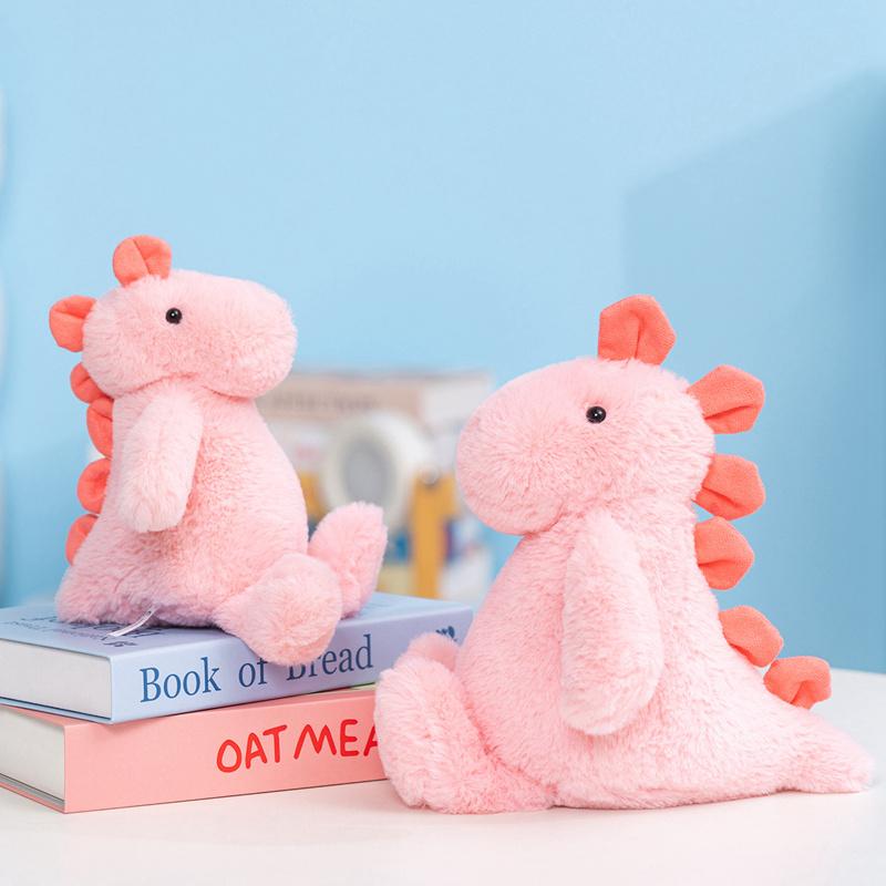 Practical Home Decor Pink Dinosaur Soft Plush Toys Cute Stuffed Plushies Animal Dino Hugging Pillow Sleeping Companion Dolls Gifts For Princess