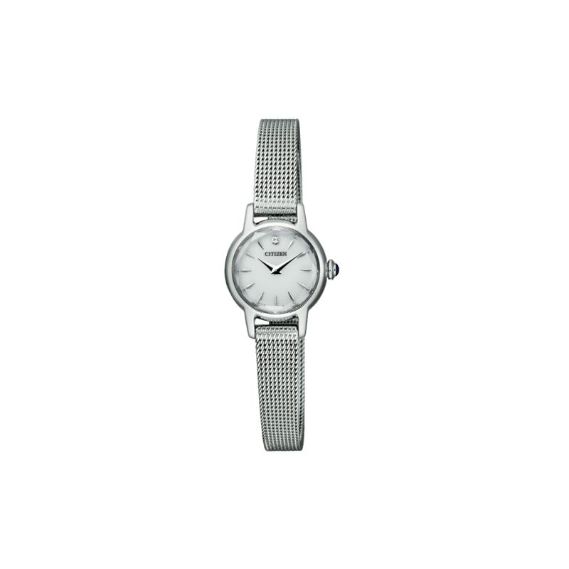 

CITIZEN Eco-Drive Series Fashion and Leisure Quartz Steel Strap 19mm Women s Watch White Dial EG2990-56A серебряный