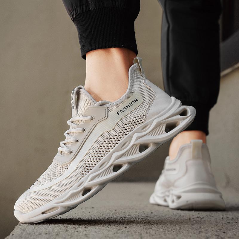 

Men s shoes 2025 new summer breathable mesh casual sports shoes men s lightweight work shoes soft sole Korean version trendy shoes 39