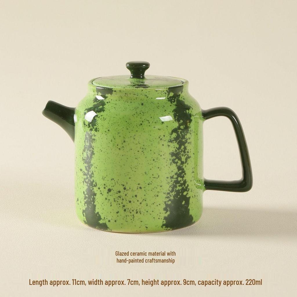 Ciotola per noodle in ceramica con design anguria dipinto a mano, colore sottosmalto e motivo a lumaca