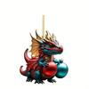 Cute Christmas Decorations Dragon Statue Ornaments Pendant Holiday Decoration Pendants Car Pendants Interior Decorations String Beads for Decorating