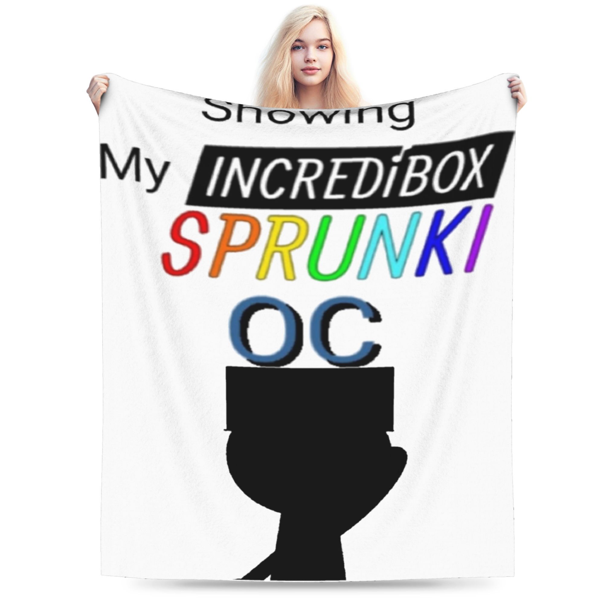 

Stylish Sprunkis Blanket Lightweight Thin Velvet Comfortable Throw Blanket Machine Washable 130x150cm