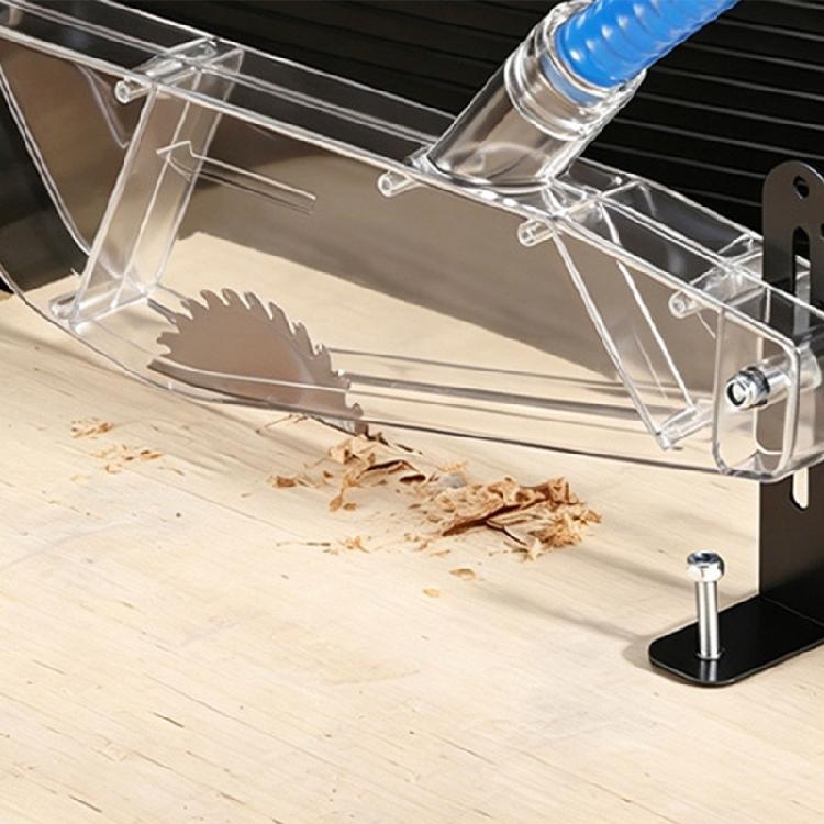 Table Sawing Protector Cover Plastic Sawing Guard with Vacuum Splitting Cutter Dust Debris Protective Accessories