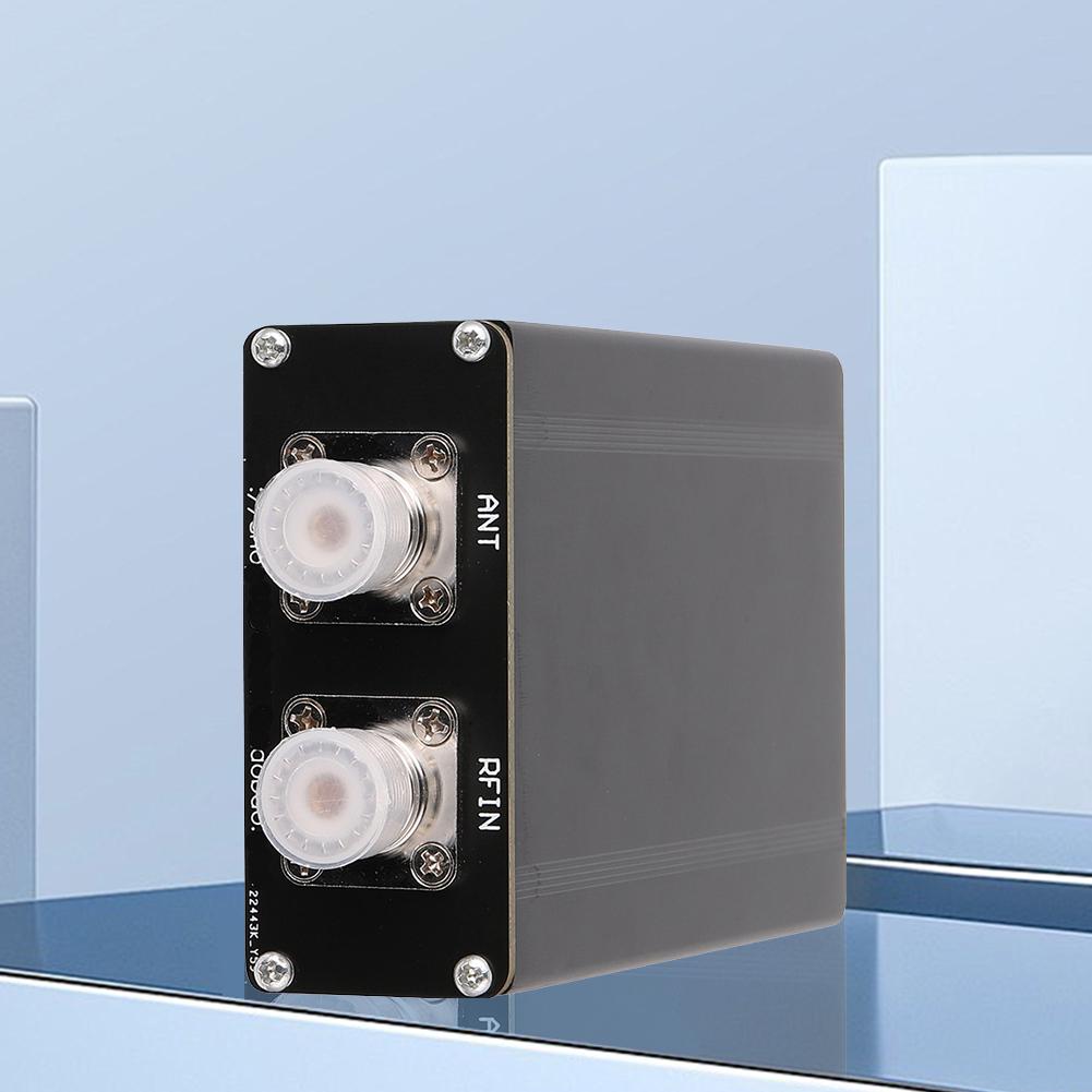 1.8-50MHz Automatic Antenna Tuner 0.91inch OLED Display by N7DDC 7x7 3.2 Firmware Programmed Metal Outcase Finished with Battery