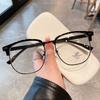 Semi-Rimless  Material Men'S Glasses Frame Square Shape Blue Light Blocking Frames For Women Glasses