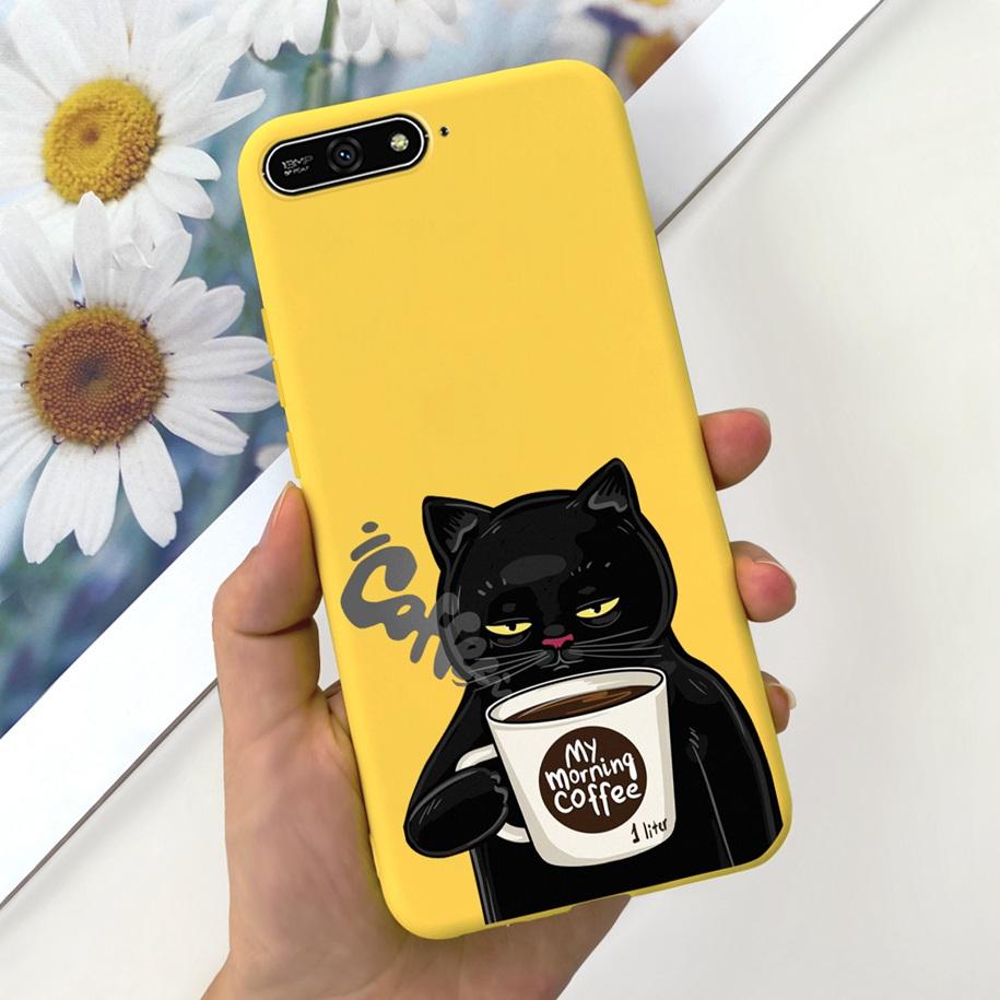 For Honor 7A Pro Case AUM-L29 Silicon Cover Cute Cartoon Soft TPU Phone Case For Huawei Honor 7A DUA-L22 Bumper on Honor7a Funda