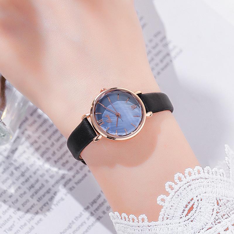 Women'S Belt Watch Simple Casual Ultra-Thin Quartz Women'S Watch Fashionable And Compact Watch With