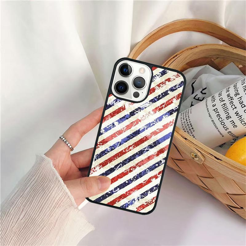

Barber Stripes Scissors Phone Case For iPhone 17 Air 16 15 14 11 12 13 Pro MAX Plus coque Cover Shell iPhone 11pro max