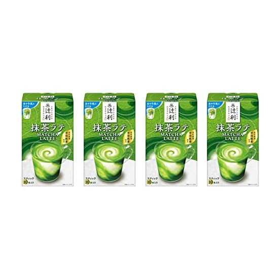 Tsujiri Matcha Latte 130g (10P) × 4 Packs