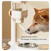 Large Dog Bowl 2 in 1 Pet Feeders Water Feeder Adjustable Height Feeder Waterer Food Container Bowl