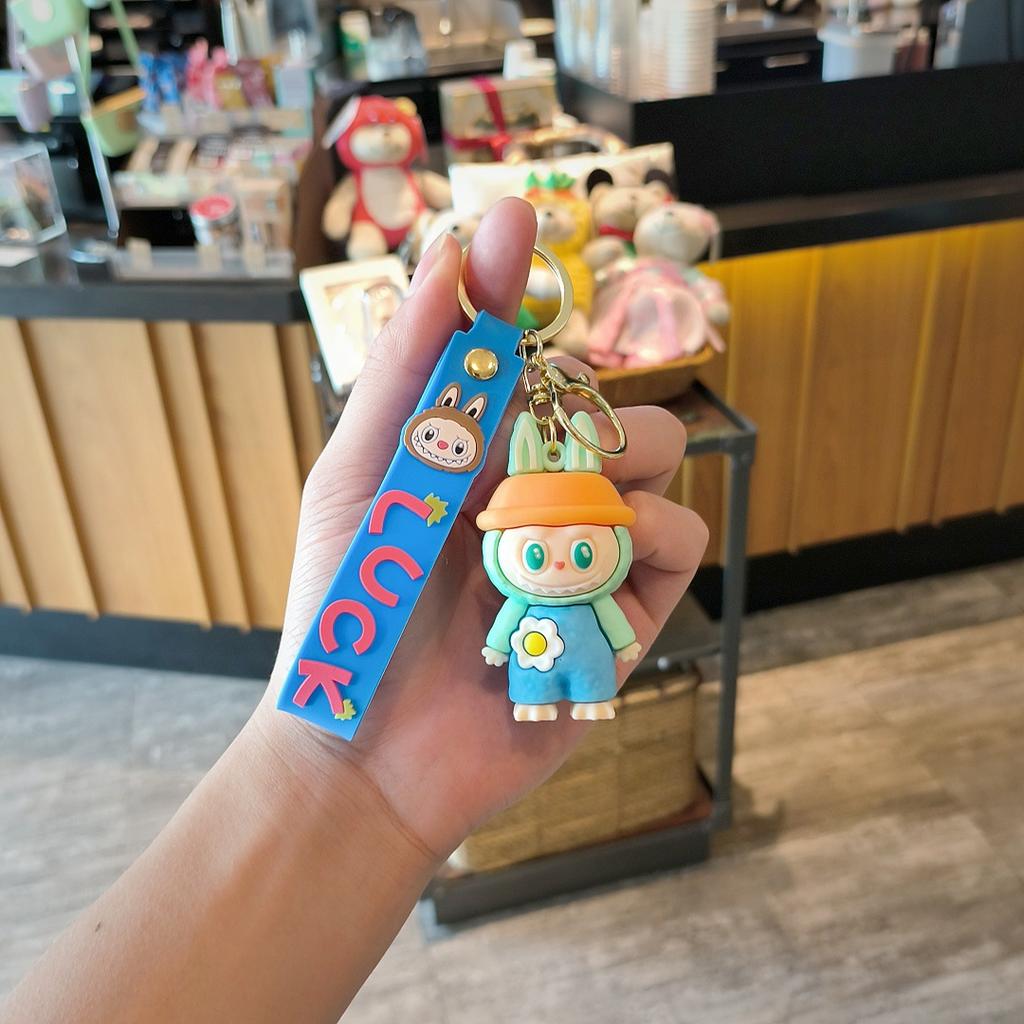 Tide Play Cross-dressing Keychain Cute Couple Schoolbag Pendant Catch Doll Locomotive Key Chain