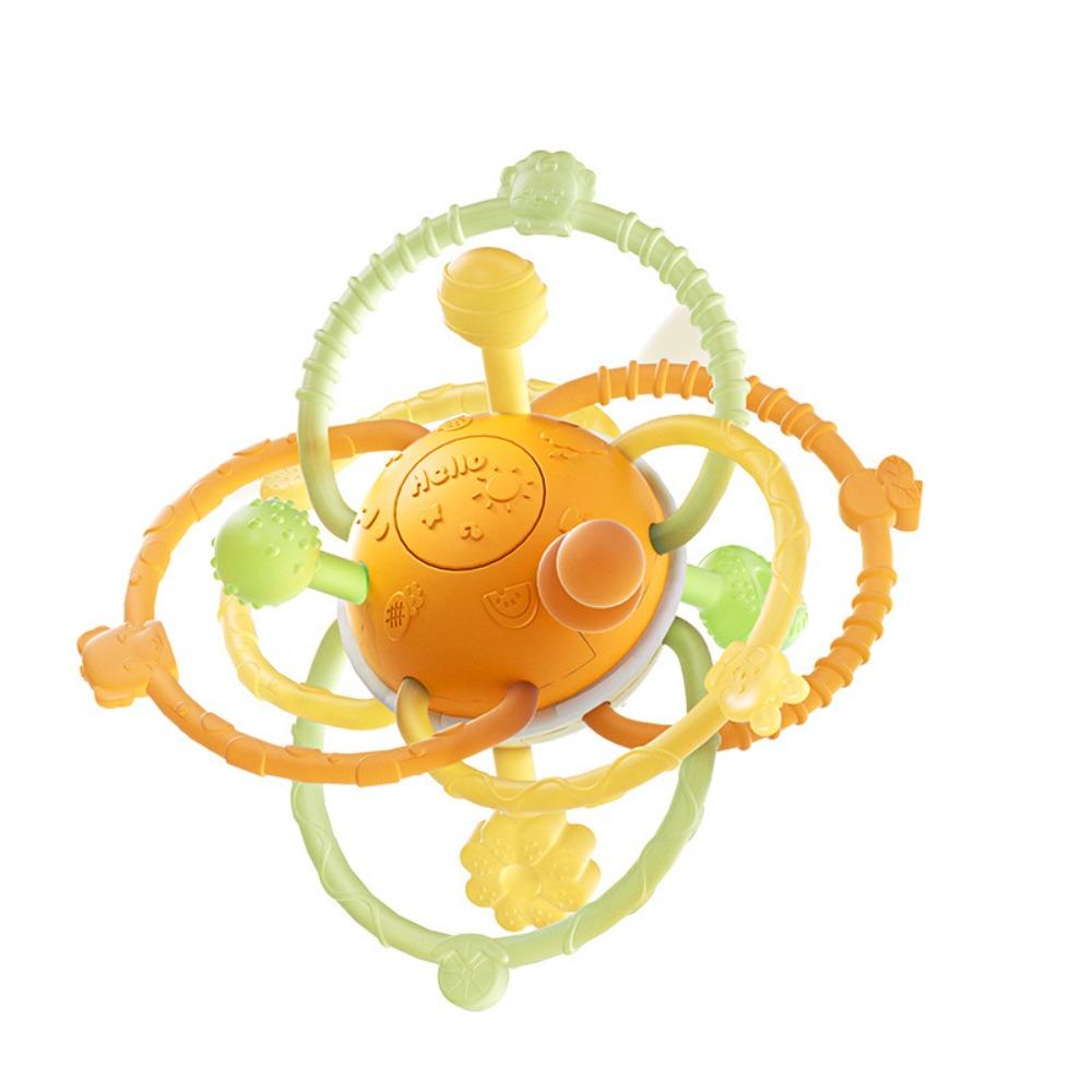 

Round Ball Manhattan Round Ball Grab Ball Rattle Rattle Baby Toy Infant 0-12months оранжевый