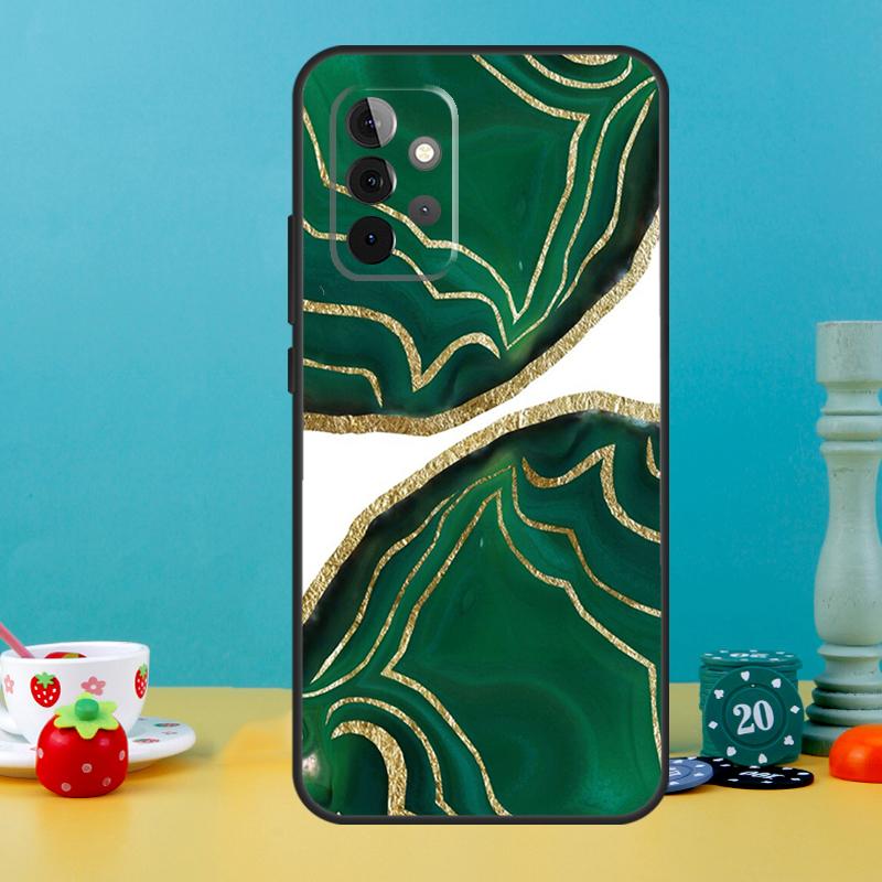 Luxury Gold Foil Art Case For Samsung Galaxy A25 A54 A34 A14 A52 A32 A12 A13 A33 A53 A15 A16 A36 A56 A26 A05 A35 A55