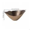 Hammered Metal Bowl Lustrous Finish BrokenEdge Decorative Display