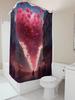Romantic Rose Fireworks Shower Curtain | Elegant Bathroom Decor
