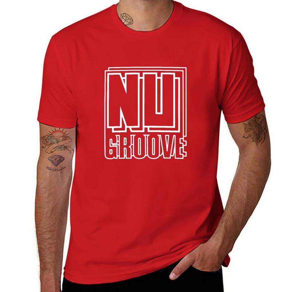 Nu Groove Records - House Music T-Shirt plain blacks summer clothes summer top mens graphic t-shirts hip hop