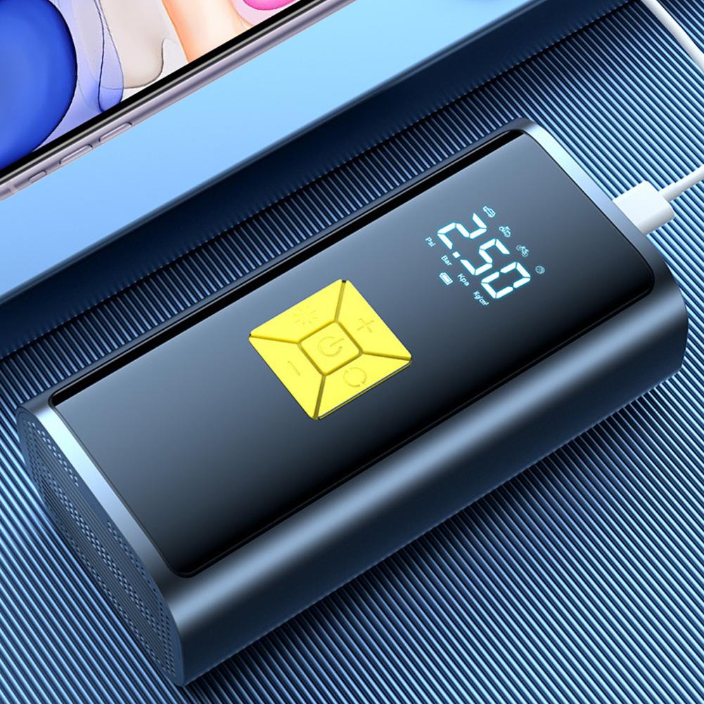 Electric Tire Inflator LCD Display Portable Car Air Compressor with LED Light Digital Car Tyre Inflator for Car Motorcycle Balls