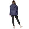 USB heated jacket for women and men, winter quilted, warm, plus size xl, navy blue, size M