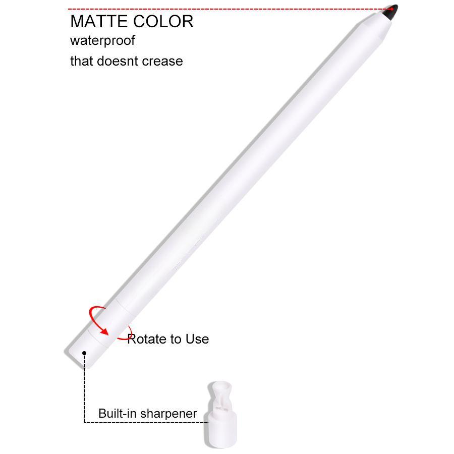 Ultra-Fine Black and White Eyeliner Pencil Set for Waterproof and Smudge-Proof Eye Makeup