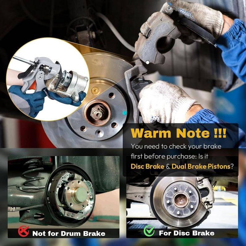 Car Brake Caliper Press Tool Steel Brake Pad Adjuster Heavy Duty Piston Spreader Disc Separator For Most Vehicles