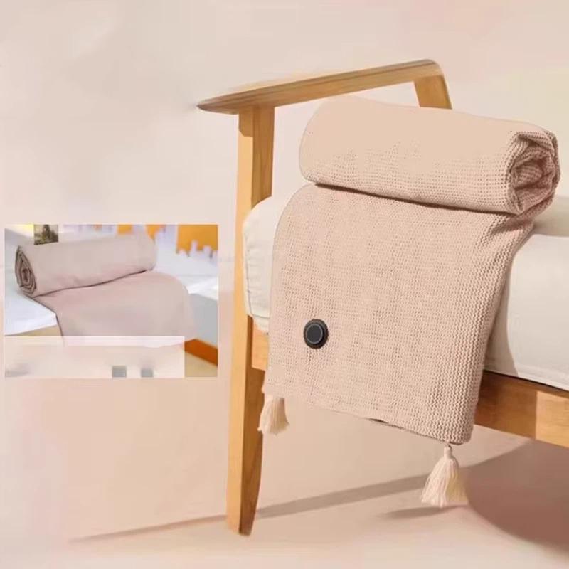 USB Electric Blanket Portable Warm Blanket Washable Shoulder Knee 2USE Fast Heating Winter Home Camping Warm Blanket 2026 New