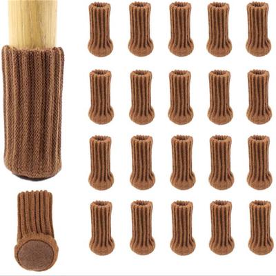 4PCS Knitted Chair Leg Socks Furniture Table Feet Leg Floor Protectors Covers Floor Protection Pads Moving Noise Reduction