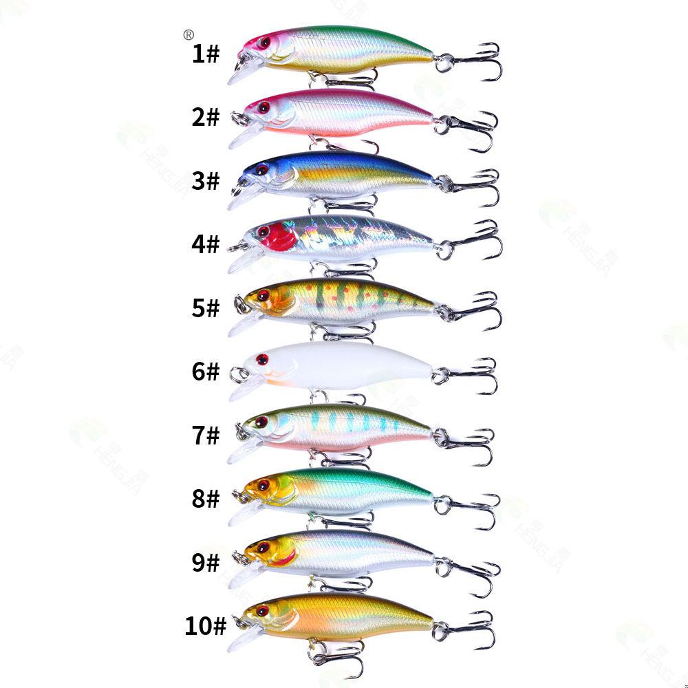 

Lure bait set10-16PCSSubmersible Minnow6cm4.3g10Bionic long-distance casting fishing lure 6CM-4.3G