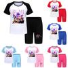 Set Sportivo Estivo Kpop Demon Hunters per Bambini in Tessuto di Cotone per Bambini Attivi