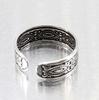 Orris Toe Ring, 925 Sterling Silver, Adjustable Size, Simple, Men's (Ethnic)