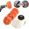 7Pcs Car Burnishing Foam Sponge Car Polishing Pad Car Polisher Wheels Glass Disc Tool Polishing Machine Auto Polish Wheel Disk