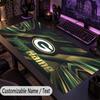 Large Mouse PadGreen Bay Packers Custom Name Text Personalized Desk Mat Non Slip Gaming Pad