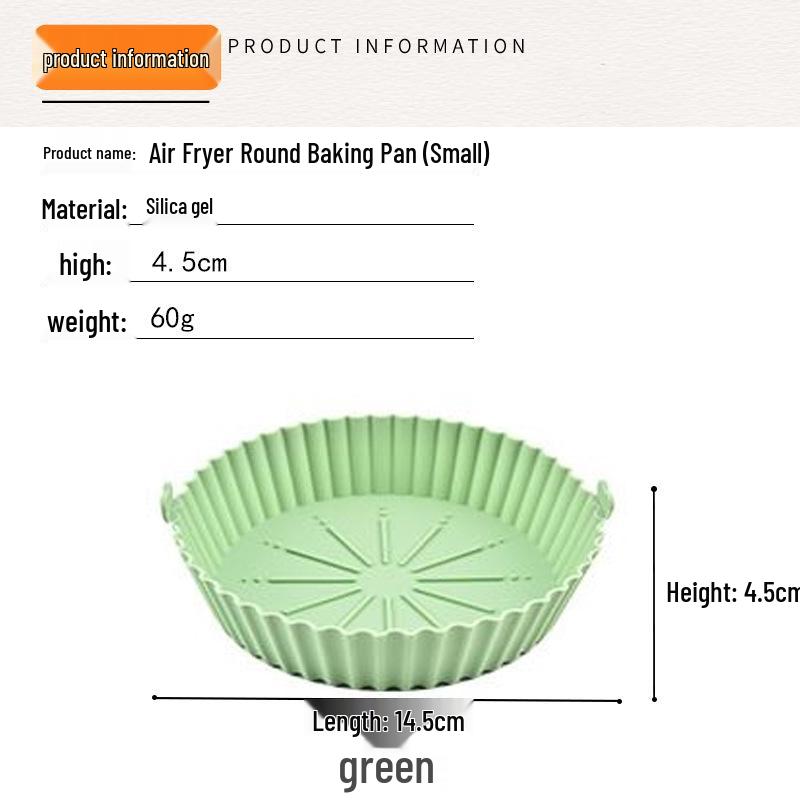 Silicone Air Fryer Baking Mat and Cake Tray