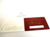 Authentieke Cartier Must de Cartier Bordeaux Leder Dubbelgevouwen Portemonnee #b079 Open doos