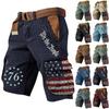 Pantaloncini Estivi Stampati da Esterno da Uomo Pantaloncini Larghi da Uomo Multi-tasche