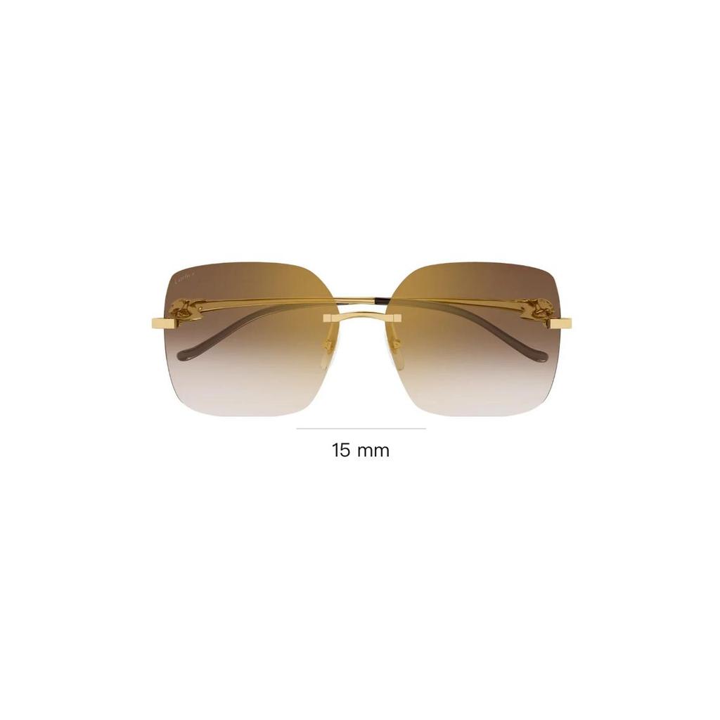 Cartier Metal Butterfly Sunglasses Women sunglasses Gold CT0359S002