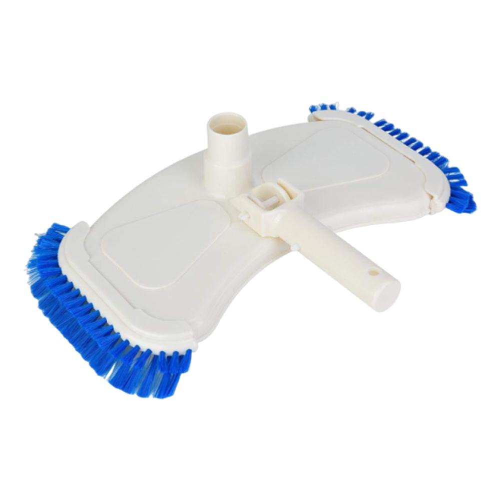 Swimming Pool Cleaning Brush Flexible Pool Suction Vacuum Head Brush Curved Cleaning Brush Lightweight for Fountain Pool