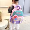 New kindergarten cartoon backpack high value cute children's backpack girls ultra light shoulder pads small and medium class school bag