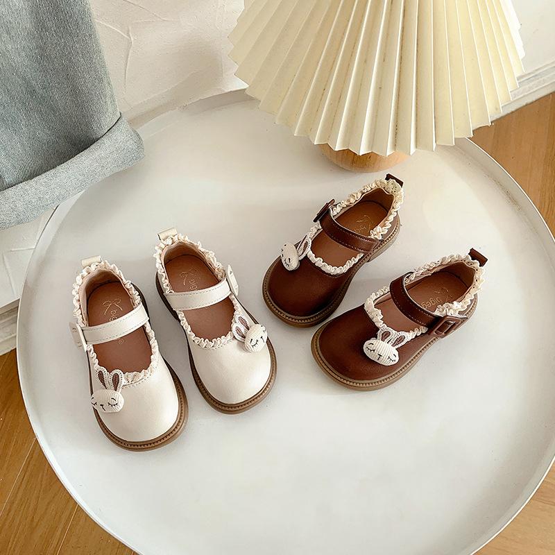 Mode Mädchen Lederschuhe Herbst neue Mädchen Prinzessin Schuh rutschfest Mädchen Einzelschuh niedliche Kinderschuhe weich besohlt Mädchenschuhe