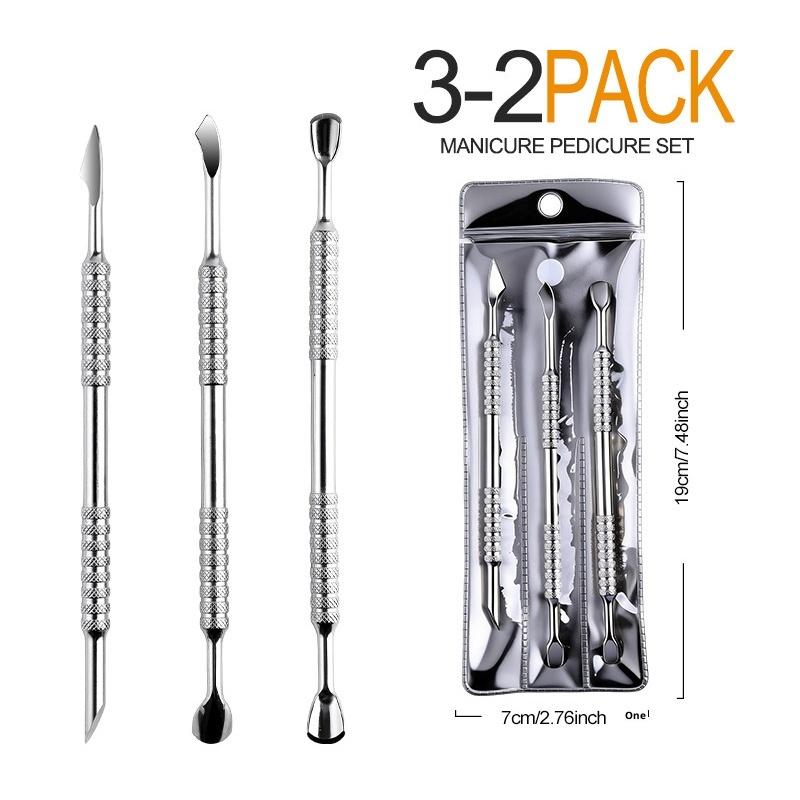 Professional Stainless Steel Nail Cuticle Pusher Heavy Duty Gel Remover Scraper Manicure Equipment
