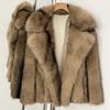 Winter clothing new temperament medium and long imitation fox fur fashion loose and thin thickened fur coat coat women