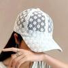 Adjustable Lace Flower Thin Baseball Cap  Outdoor Women Summer Sunscreen Sun Hollow Hat Girls Hip Hop Visors Cap